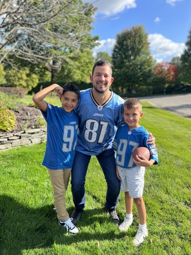 Photo of Dr. Samona with nephews