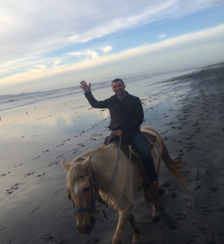Photo of Dr. Al Sammarraie on horse