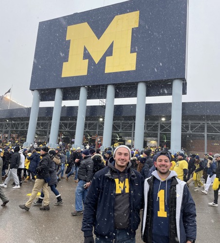 Photo of Dr. Samona at football game