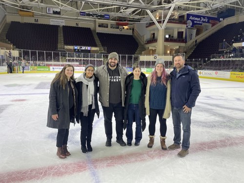 Photo of Dr. Saltz with Maine Dental Association New Dentist Committee