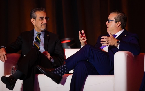 Photo of Nader Nadershahi, D.D.S., M.B.A., Ed.D., and Richard Rosato, D.M.D.